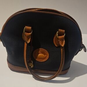 Dooney & Bourke Black and Brown Shoulder Bag